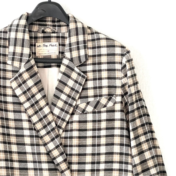 We The Free Plaid Oversized Blazer Jacket - Picture 4 of 12